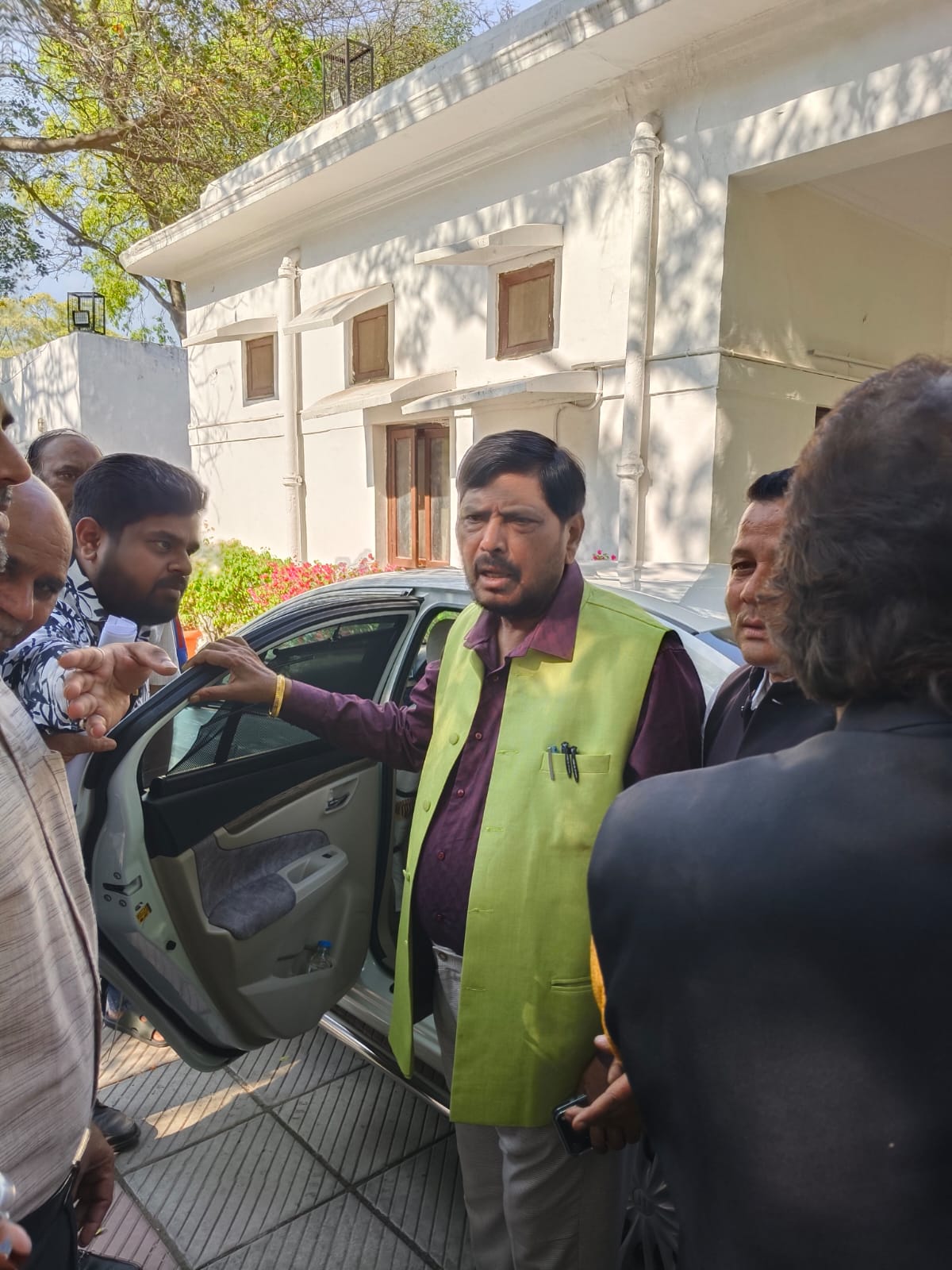 Union Minister Ramdas Athawale during community outreach visit