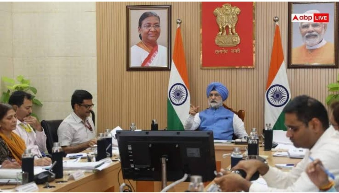Government meeting at official conference hall