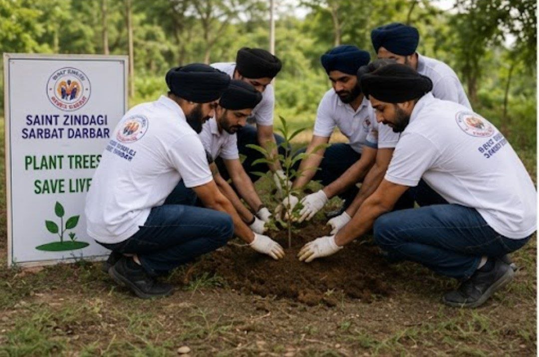 Plant Trees Save Lives — Saint Zindagi Sarbat Darbar tree plantation drive