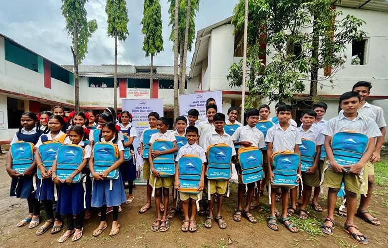 School bag distribution to students